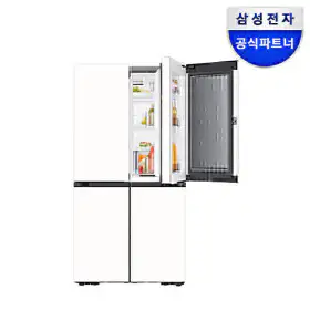 상품 이미지: 최대혜택가196만 비스포크 AI 냉장고 4도어 1등급 RM70F90M1ZD 푸드쇼케이스 902L 에센셜 화이트