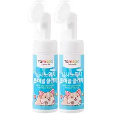 상품 이미지: 탐사 반려동물 노워시 풋 버블 클렌저, 150ml, 2개
