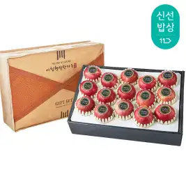 상품 이미지: 26년 홍로햇사과 명품4호 4kg 15~17과 부직포가방/사과/선물세트