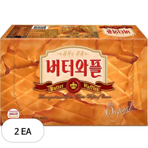 상품 이미지: 크라운 버터와플, 237g, 2개