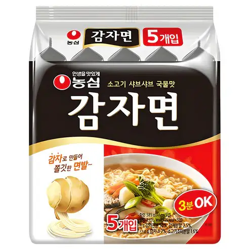 상품 이미지: 농심 감자면 117g, 5개
