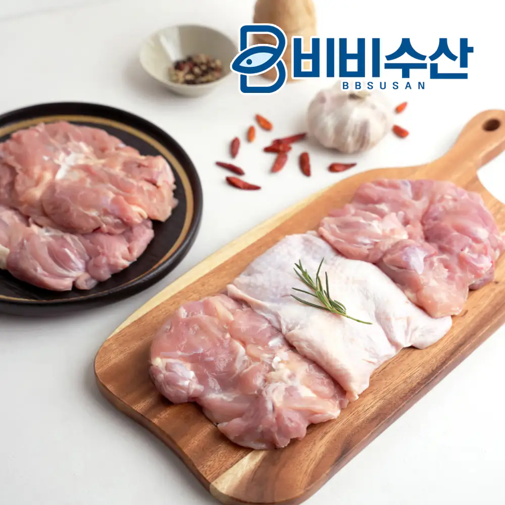 상품 이미지: 국내산 냉장 닭정육 뼈없는 순살 닭다리살 1kg