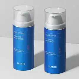 상품 이미지: 싸이닉 아쿠아 옴므 모이스처라이저 올인원 남자로션 100ml / 중건성 스킨+로션+에센스+크림 2개