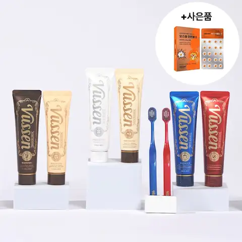 상품 이미지: [9/11 단하루][1+1]오스템 뷰센 칫솔치약 구강용품 모음전