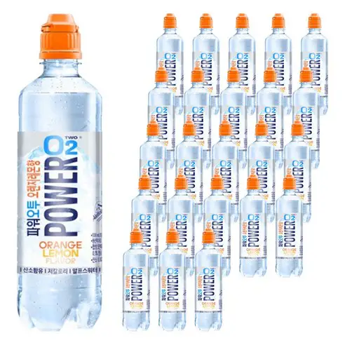 상품 이미지: 파워오투 오렌지 레몬향, 500ml, 24개