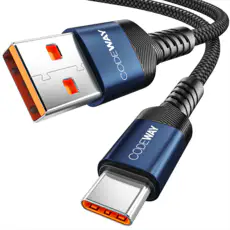 상품 이미지: 코드웨이 USB A to C타입 고속 충전 케이블, 3m, 블루, 1개