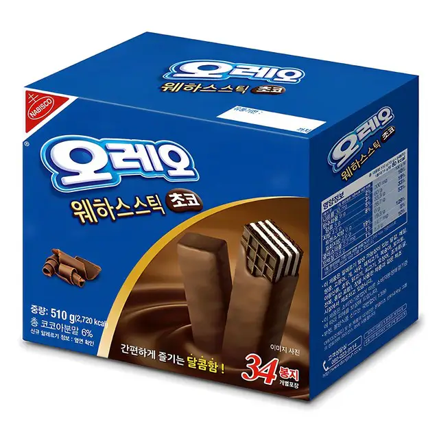 상품 이미지: 오레오 웨하스 스틱 초코, 510g, 1개