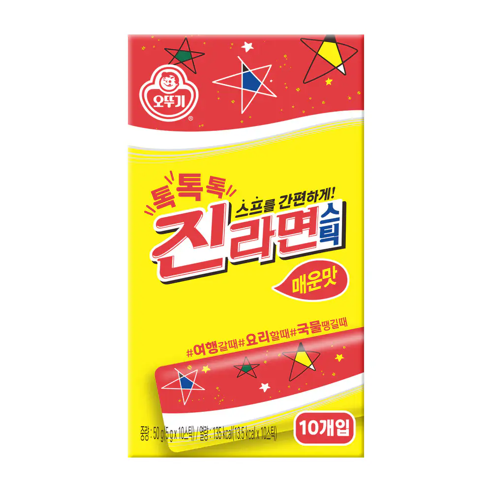 상품 이미지: 오뚜기 톡톡톡 진라면 스틱 매운맛 50g, 1개