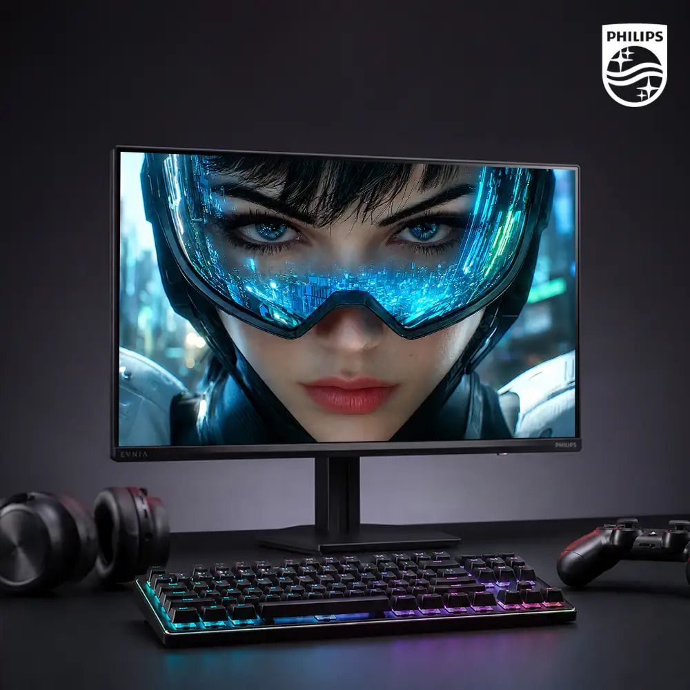 상품 이미지: 필립스 에브니아 24M2N2200PK 260 FAST IPS 지싱크 원형편광 아이케어 HDR 게이밍 무결점 모니터