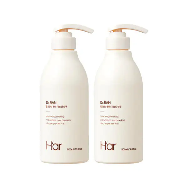상품 이미지: 하아르 닥터란 탈모증상완화 계란유래 단백질 샴푸 달걀샴푸 2개 500ml