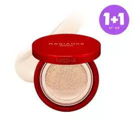 상품 이미지: [1+1][미샤] 래디언스 퍼펙트핏 쿠션 SPF 50+ PA+++ (P21호 페어) 15g