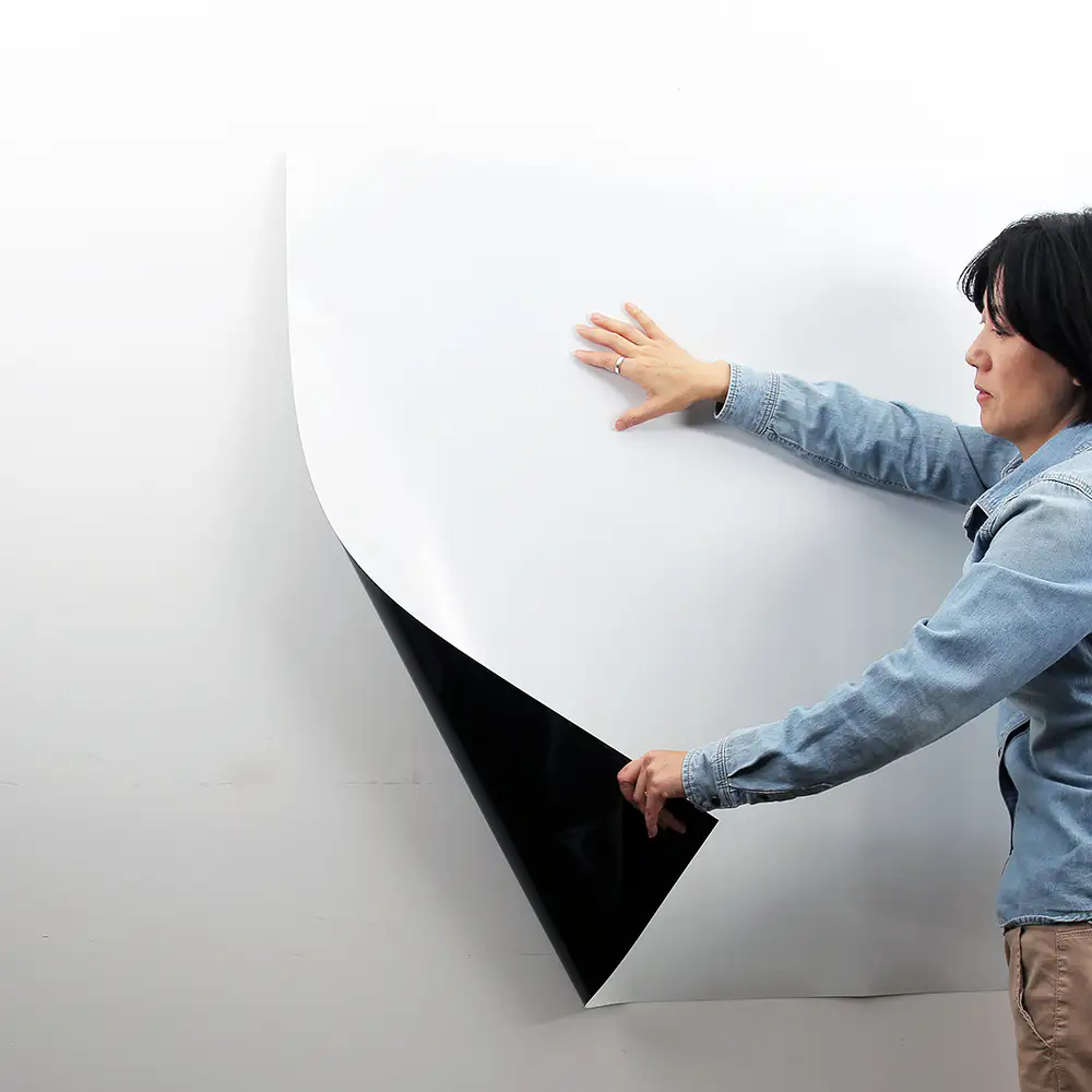 상품 이미지: 더 쉽게 붙이는 화이트보드 칠판 대형 자석 화이트보드 접착식 백색 60cm x 40cm